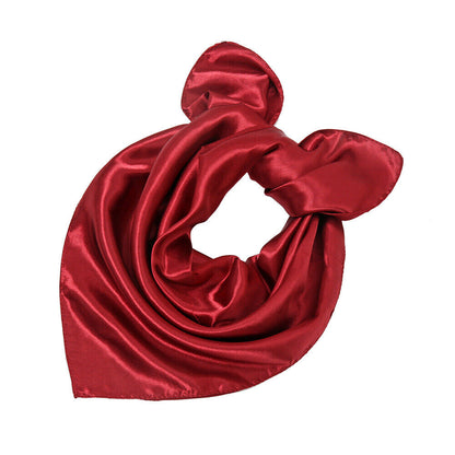 Silk Square Scarf 60cm Satin Neck Hair Tie Band Bag Ribbons Shawl Hijab 60*6