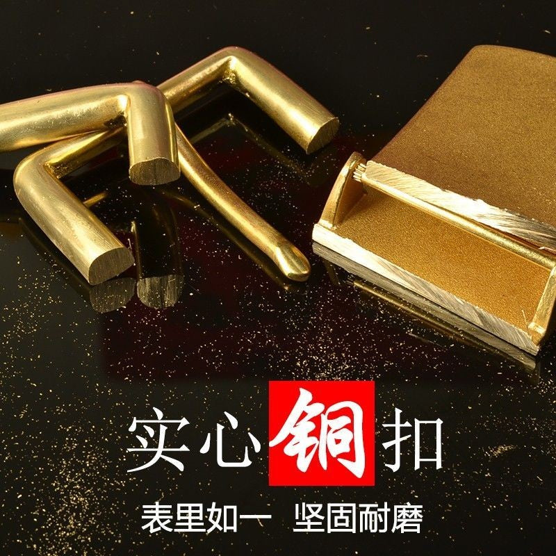 Vintage Brass Belt Buckle Engraved Pattern Men's Belt Buckle 40mm Inner