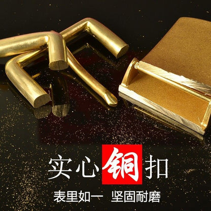 Vintage Brass Belt Buckle Engraved Pattern Men's Belt Buckle 40mm Inner