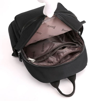 Waterproof Nylon Backpack Fashion Shopping Backpacks Small Shoulder Bags Zipper