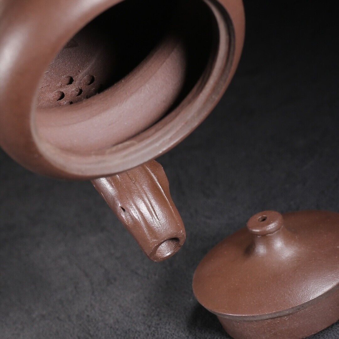Vintage Chinese Yixing Purple Clay Teapot Zisha Ceremony Exquisite Gourd Teaware