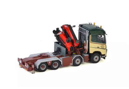 1:50 WSI VOLVO FH4 8X4 FASSI 1100 JIB Truck-mounted Crane Truck Diecast Model