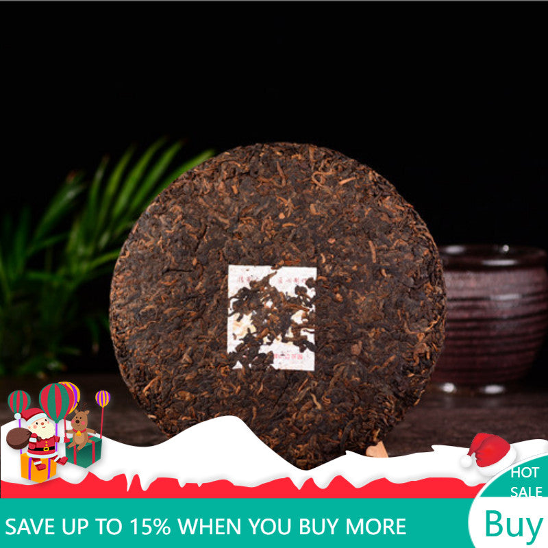 Yunnan Pu'er Tea Organic Seven Seed Cake Tea Ripe Tea 357g Premium