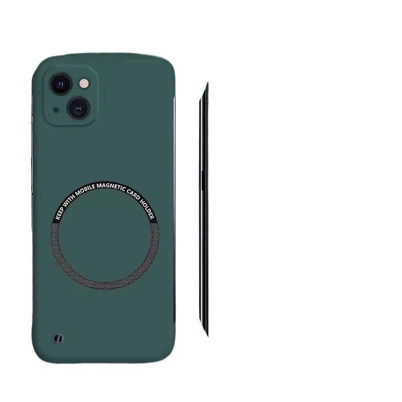 Suitable for Apple 17/16/15 matte borderless magnetic phone case ultra-thin PC