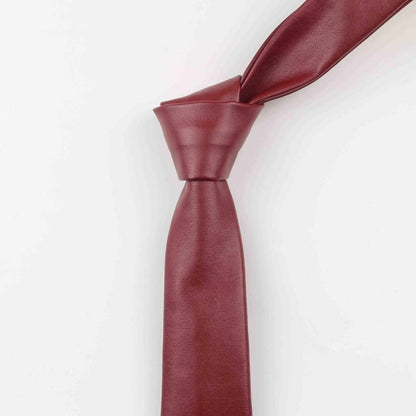 Men's Fashion Leather Patchwork Ties 144x5.5cm Wedding Party Women Adult Necktie