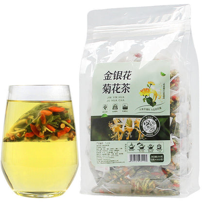 Honeysuckle Chrysanthemum Tea 8.81 Oz (5g*50bags) Chinese Nature Wolfberry 250g