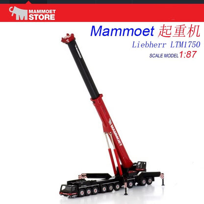 1:87 LIEBHERR LTM1750 Crane Construct Equipment Machine Diecast Model