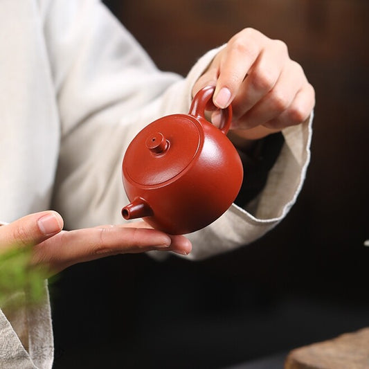 120ml Master Tea Pot Jinglan Pot Marked Real Yixing Zisha Clay Dahongpao Teapots