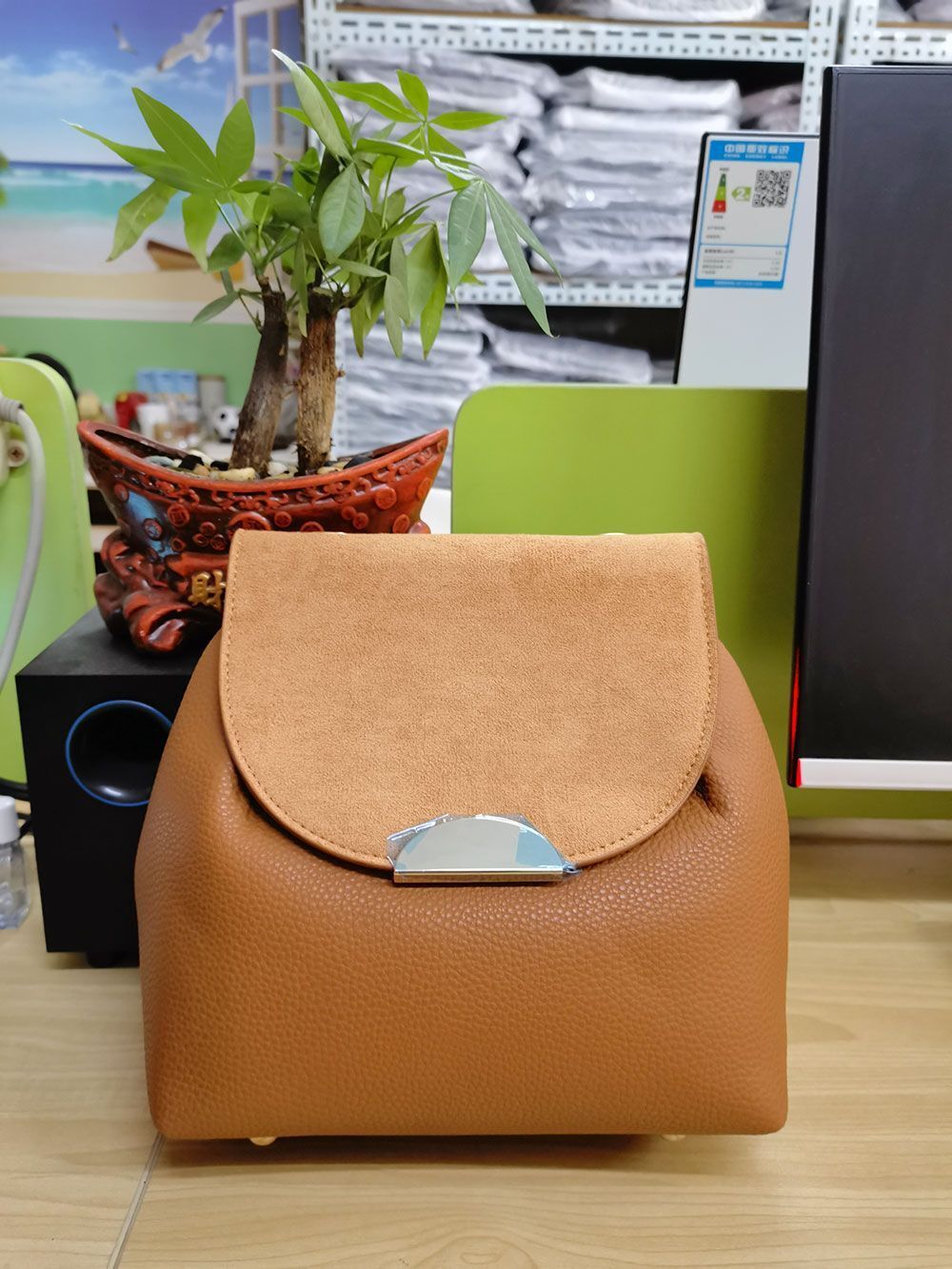 Bucket Bags Women Handbags Leather Shoulder Bag 20*24*10 cm Shoulder Strap 115CM
