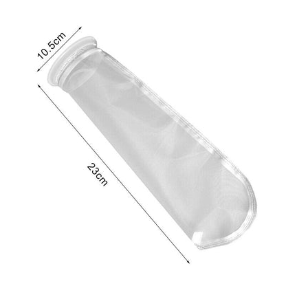 5x Filter Sock Bag Ring 4x15" 150/200 Micron Marine Fish Sump Aquarium Tank