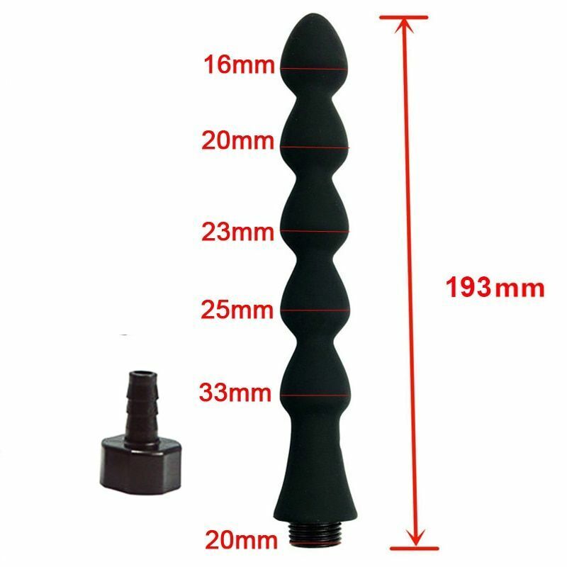 Shower Nozzle Silicone Enema Healthy Rectal Anal Syringe Douche System Vaginal