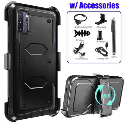 For Samsung Galaxy Note10+ Heavy Duty Clip Holder Case Cover, / Accessory