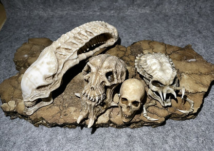 Alien Xenomorph Skull bone model For 1/6 Model Scene
