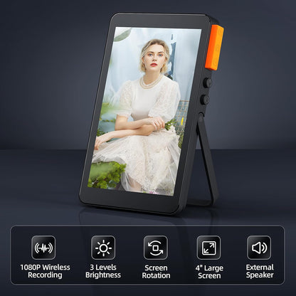 Vlog Selfie Monitor Screen with Focus and Sound, Magnetic Phone Screen for Tikto