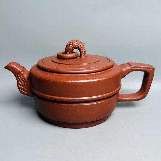 Vintage Chinese Yixing Purple Clay Teapot Zisha Handmade Ceramic Teaware Nice