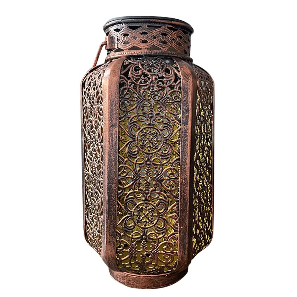 Vintage Solar Pathway Light – Outdoor Metal Hollow Lamp