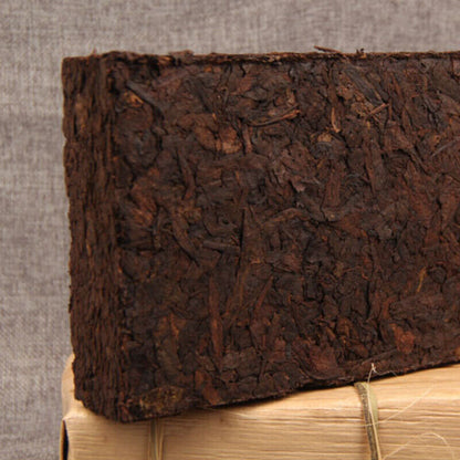1000g Bamboo Shell Old Pu'er Tea Brick Yunnan Ancient Tree Big Leaf Pu-erh Tea