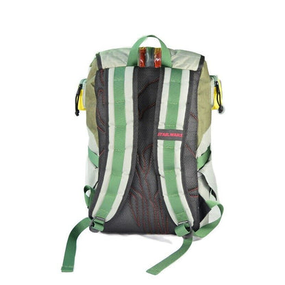 Star Wars Laptop Backpack Schoolbag Boba Fett Travel Outdoor Green Universe