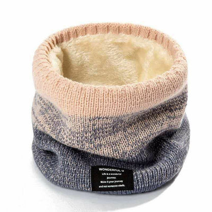 Winter Hiking Scarf Bandana Mask Cashmere Knitted Neck Warmer Face Fleece Shawl