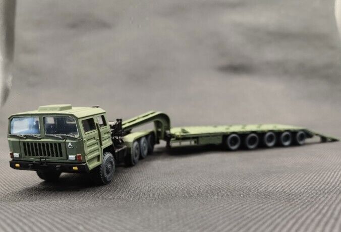 1/72 China Army Tai 'an TA4410 tank Trailer Army Green Painted Finished Model