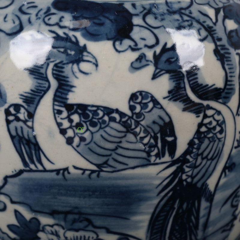 Chinese Antique Ancient Porcelain Blue and White Porcelain Jar Tea Can