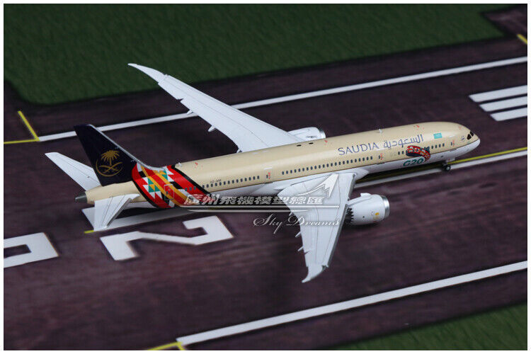 1:400 JC Wings SAUDI BOEING 787-9 Passenger Airplane Flap Down Diecast Model