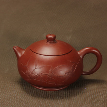 Chinese Zisha Teapot Yixing Clay Tea Pots Xishi Handmade Flower Tea Pot 西施壶