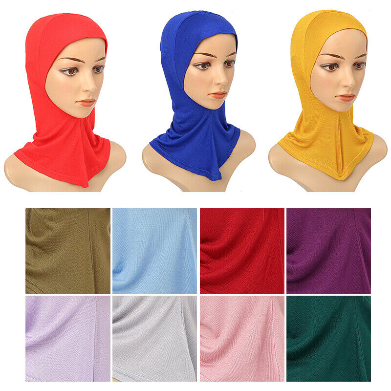 Women's Under Scarf Hat Cap Bone Bonnet Ninja Hijab Islamic Neck Cover Muslim*US