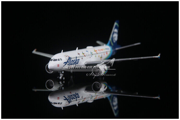 1:400 GeminiJets Alaska AIRBUS A320 Fly With Pride Passenger Plane Diecast Model
