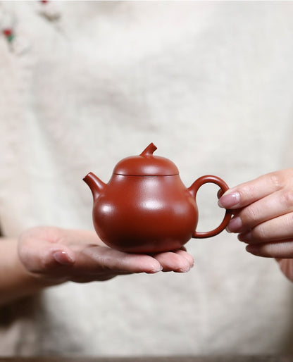 160ml Handmade Tea Pot Real Yixing Zisha Zhu Ni Clay Master Pot Kungfu Teapots
