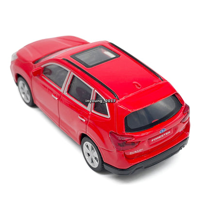 1/43 2021 Subaru Forester Model Car Diecast Toy Cars Boys Toys Kids Gifts Red