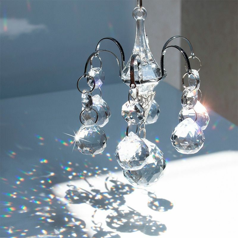 Window Hanging Ornaments 32.5x7.2cm Crystal Ball Prisms Suncatcher Rainbow Maker
