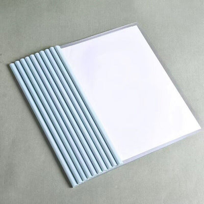 Plastic A4 Folder Draw 10pcs Rod Folder Waterproof File Bag Document Protection