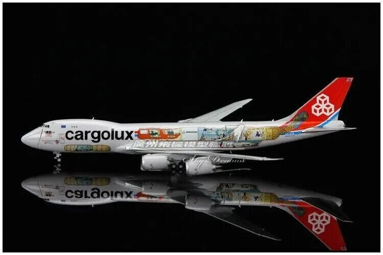 1:400 JC Wings Cargolux BOEING 747-8F Airfreighter Plane Diecast Airplane Model
