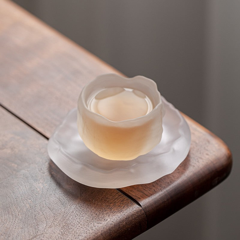 1pc Glass Master Cup Frosted Glass Shangshen Single Cup Small Tea Cup