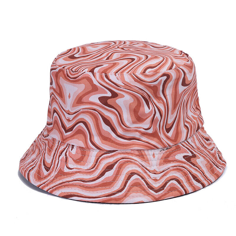Bucket Hat Bucket Hat Sun Cap Hip Hop Hat Sun Hat Double Sided Fashion Tie Dye