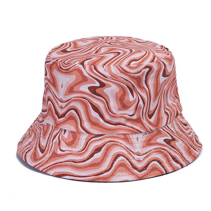 Bucket Hat Bucket Hat Sun Cap Hip Hop Hat Sun Hat Double Sided Fashion Tie Dye