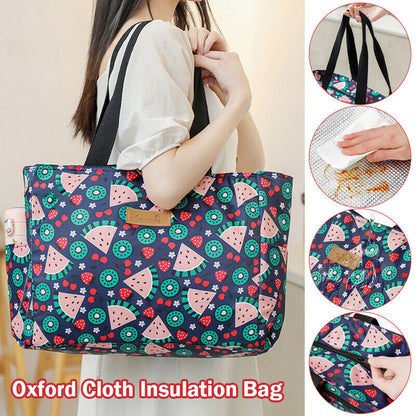 Outdoor Travel Picnic Bag Big Insulation Bag Waterproof Ice Bag Bento Bag Oxford