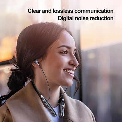 Wireless Bluetooth Neckband Headphones Mic Headset Stereo Earbuds Earphone