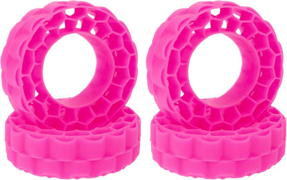 Super Soft Silicone Rubber Inserts for 68-72Mm 1.3" Tires (Rose Red)