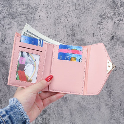Small Purse Mini Wallet Money Bag Cute Pink Business Card Holder 13.5*9.5 CM 1PC