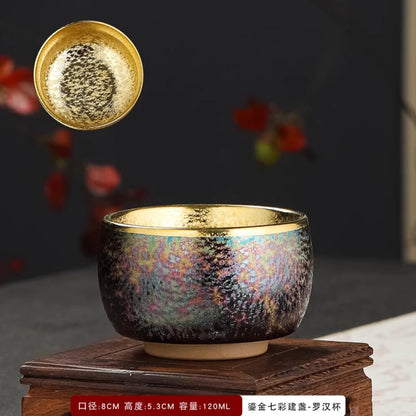120ml Jianzhan Colorful Kung Fu Tea Cup Ceramic Tea Cup Master Cup
