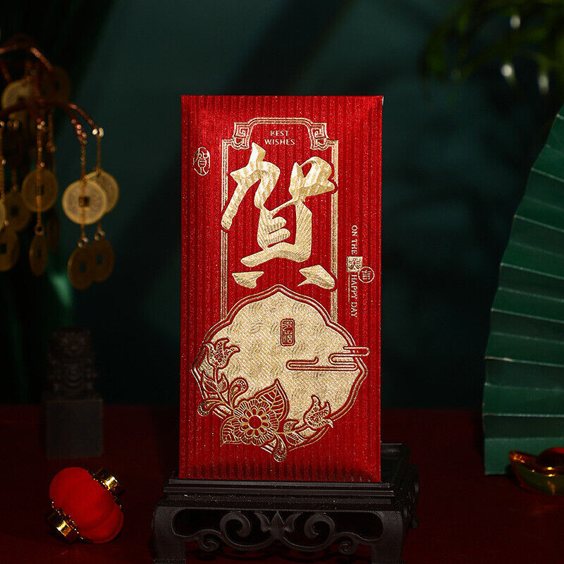 30Pcs Bronzing Red Envelope for Chinese Wedding Supplies New Year Money Bag