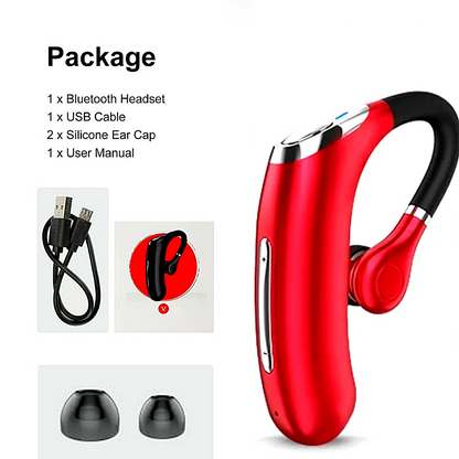 Wireless Bluetooth 5.0 Earpiece Headset Driving Trucker Earbuds Noise Cancelling