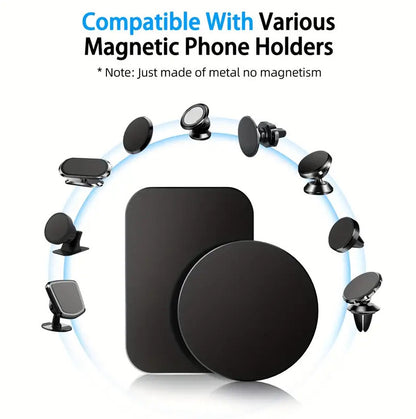 Metal Plates Adhesive Sticker Replace For Magnetic Car Mount Phone Holder Lot US