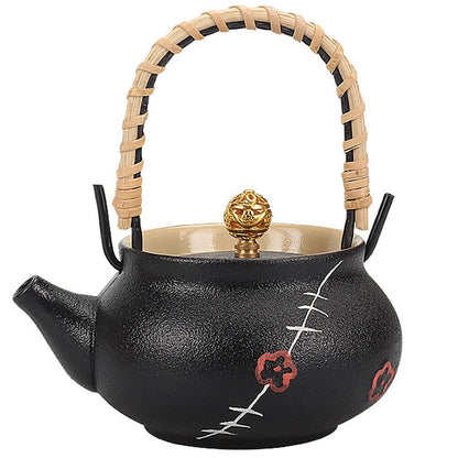 200ml Ceramic Kung Fu Tea Set Teapot Portable Travel Kettle Tea Decor