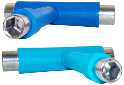 2 Pack Skateboard / Longboard T-Tools: 3/8", 1/2", 9/16", Hex Key, & Screwdriver