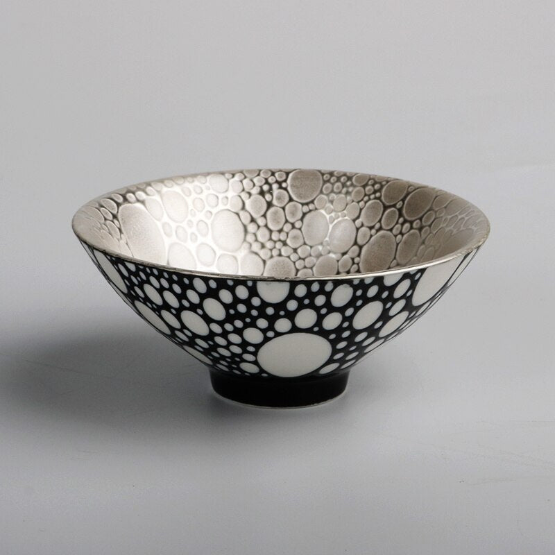 8.5cm Handmade Gilt Silver Tea Cup Ceramic Kung Fu Tea Cup Tea Cup 60ml