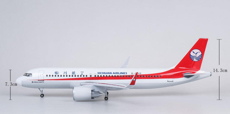 47CM 1:80 Sichuan Airlines AIRBUS A320neo Airplane Landing Gear Resin Model