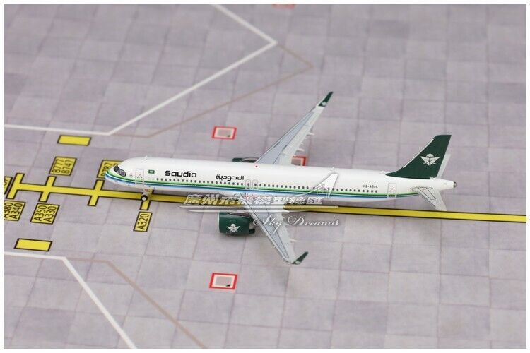 1:400 JC Wings Saudia AIRBUS A321NEO Passenger Airplane Diecast Aircraft Model